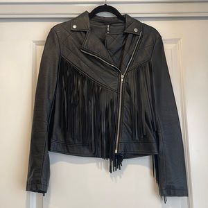 Fringe Leather Jacket